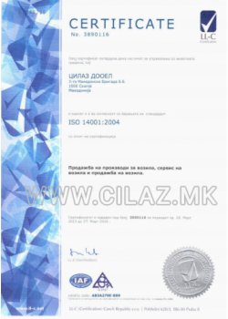 ISO 14001 : 2004 MKD